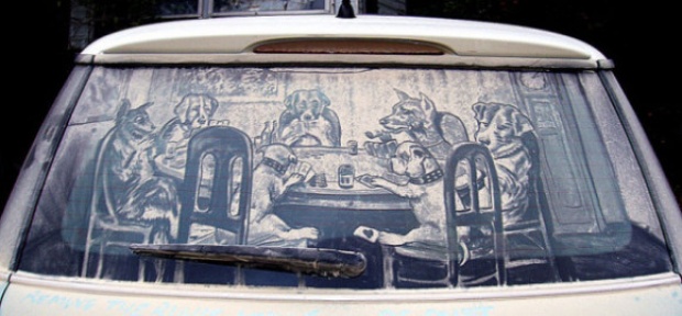 10 ภาพงานศิลปะสุดครีเอทจากฝุ่นบนกระจกรถยนต์ กับความงามที่สวยเกินคาด!